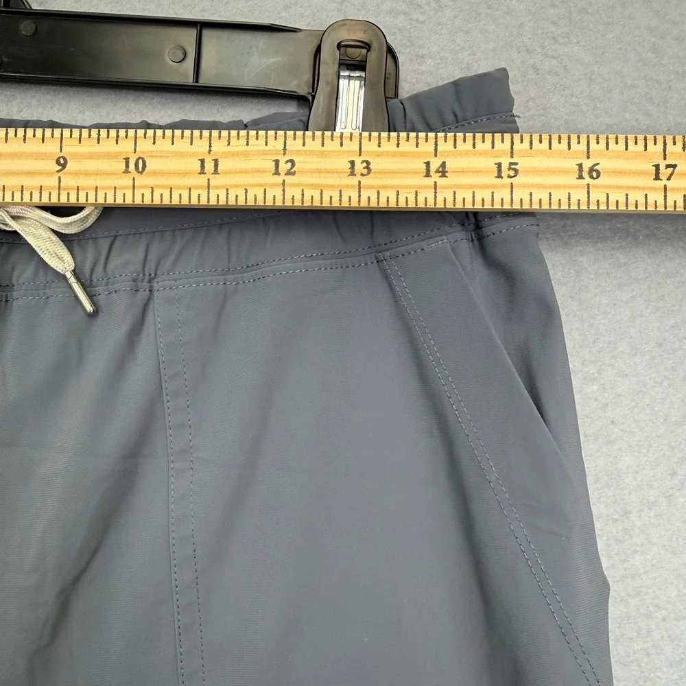 Vuori Gray Performance Miles Jogger Pants Elastic Waist Drawstring Activewear M